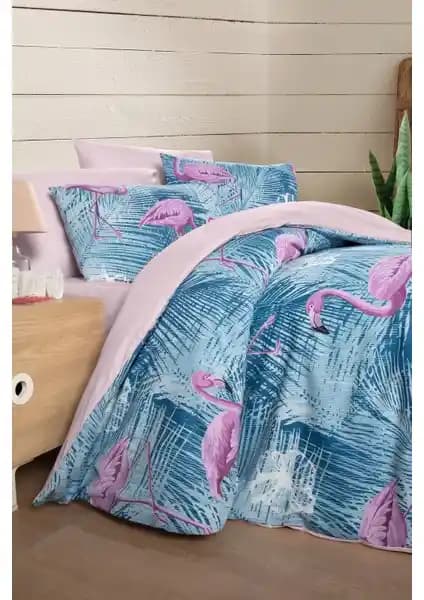 My Story Flamingo Temalı Çift Kişilik Nevresim Takımı Konfor ve Estetiğin Birleşimi