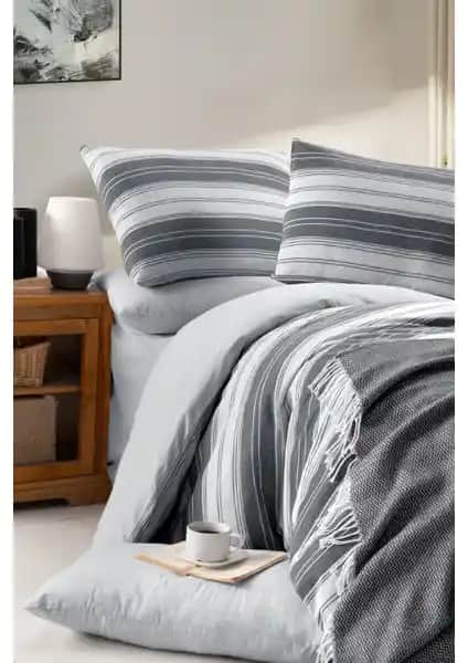 My Story Lastikli Çarşaflı Çift Kişilik Nevresim Takımı Modern ve Estetik Tasarım