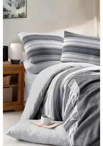 My Story Lastikli Çarşaflı Çift Kişilik Nevresim Takımı Modern ve Estetik Tasarım