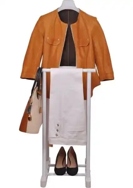 Mynila Dilsiz Uşak Elbise Askısı: Çok Fonksiyonlu ve Ayarlanabilir Depolama Çözümü