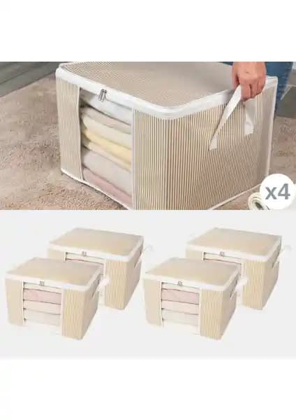 Nacarev Pencereli Hurç Seti 4 Adet Orta Boy Depolama Çözümü