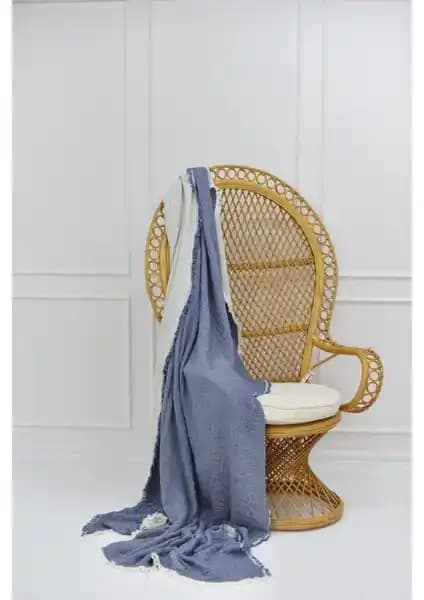 Natural Meet Maya Çift Yönlü Çift Kişilik Müslin Yatak Örtüsü Estetik ve Doğal Tasarım