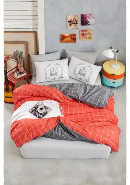 New Home Çift Kişilik Pamuk Nevresim Takımı Modern Tasarım ve Yüksek Kaliteyle Sunuluyor