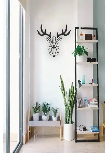 Numa Concept Geyik Kafası Ahşap Dekoratif Figür Modern ve Şık Tasarım