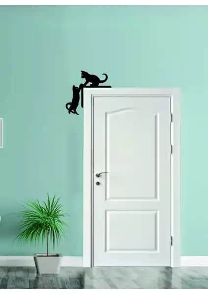 Numa Concept Kediler Ayna Kapı Köşe Dekoru Modern ve Şık Tasarım Özellikleriyle