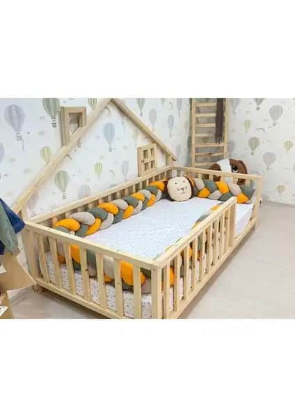 Oppipo Ahşap Montessori Karyola: Doğal ve Güvenli Çocuk Yatakları İçin Uygun Tasarım