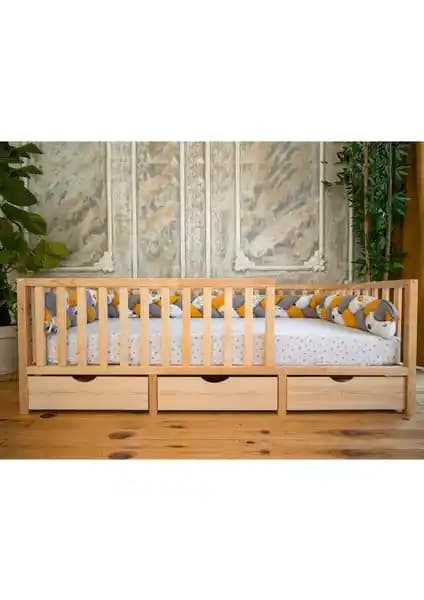 Oppipo Montessori Ahşap Karyola: Güvenli ve Sağlıklı Çocuk Uyku Alanı Tasarımı