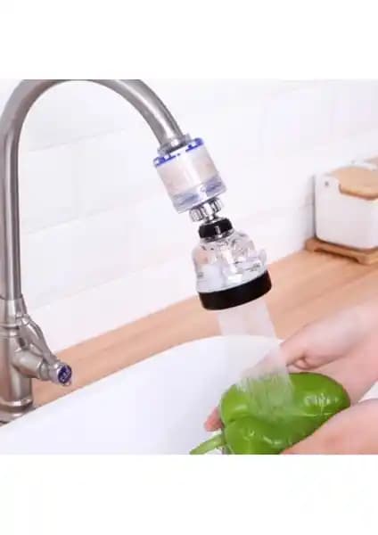 Optana Su Arıtmalı 3 Fonksiyonlu Döner Musluk Başlığı ile Pratik ve Verimli Su Kullanımı