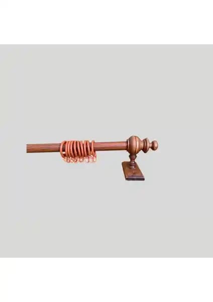 Orlenda Kiraz Raysız Rustik 100CM Doğa Dostu ve Estetik Perde Askı Sistemleri