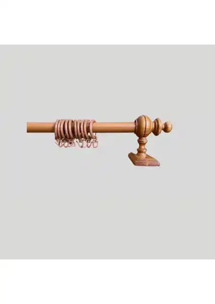 Orlenda Meşe Raysız Rustik 100CM Perde Çubuğu Estetik ve Fonksiyonel Tasarım