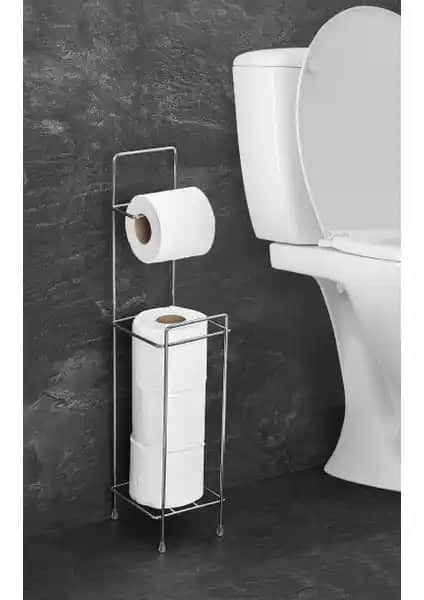 Orsa Home Kare Yedekli WC Kağıtlık: Dayanıklı ve Şık Banyo Aksesuarı