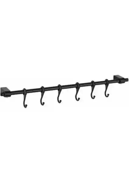 Orvila Siyah Metal Mutfak ve Banyo Askısı: Modern ve Dayanıklı Organize Edici Çözüm