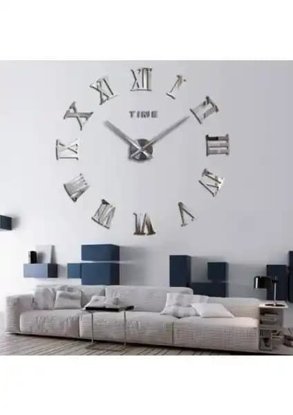 Otantik 3D Roma Rakamlı Duvar Saatiyle Evinize Şıklık Katın ve Dekorasyonunuzu Geliştirin