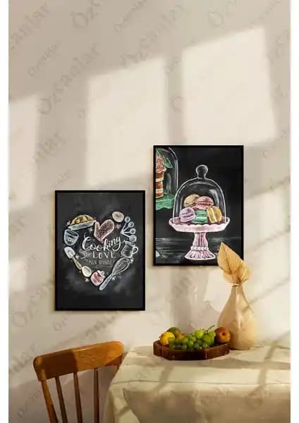 Özcanlar MDF Duvar Tablo Seti: Modern ve Dayanıklı Mutfağınıza Özel Dekoratif Parça
