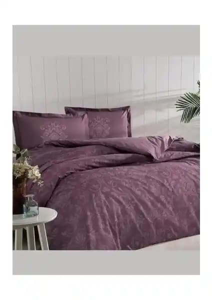 Özdilek Antico Mürdüm Tek Kişilik Pamuklu Nevresim Takımı - Şık ve Dayanıklı Tasarım