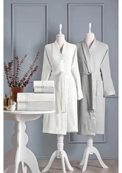 Özdilek Ditsy Krem Gri Aile Seti: Konfor ve Estetiğin Buluştuğu Mükemmel Seçenek