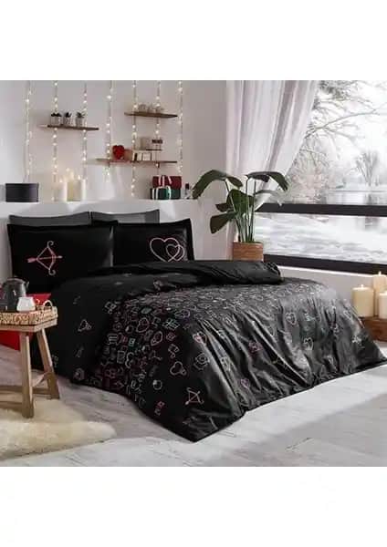 Özdilek Gleam Çift Kişilik Nevresim Takımı Sevgililer Günü Teması ve Malzeme Kalitesi Analizi