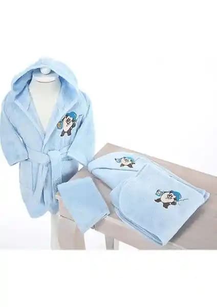 Özdilek Lisans Nakışlı Bambu Bebek Seti Tazmania Mavi 0070 Konfor ve Şıklık Sunan Bebek Ürünü