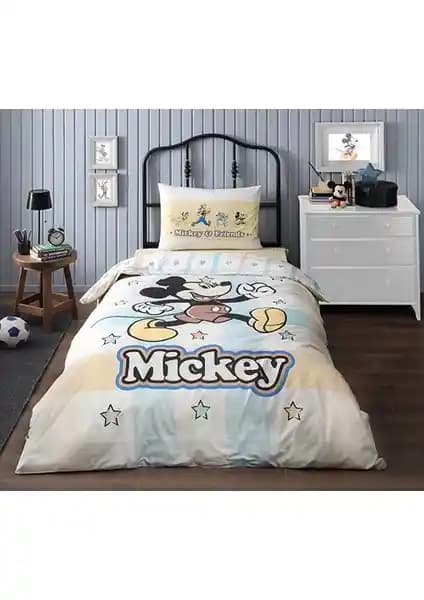 Özdilek Mickey Mouse Star Tek Kişilik Disney Lisanslı Nevresim Takımı