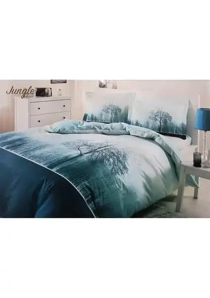 Özdilek Su Yeşili Jungle Çift Kişilik Nevresim Takımı: Estetik ve Konfor Bir Arada