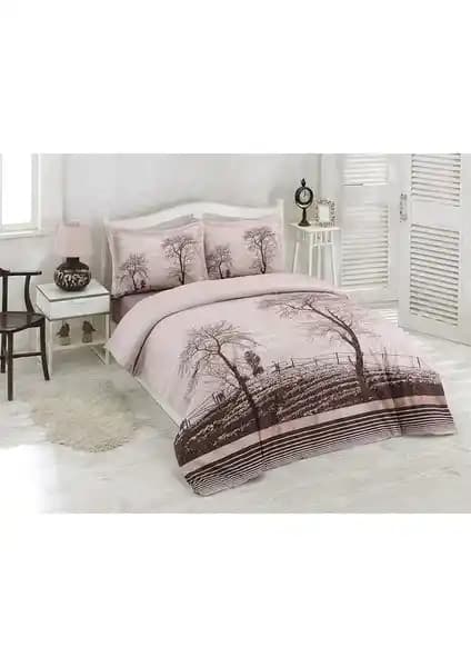 Özdilek Tek Kişilik Ranforce Nevresim Takımı Wood Kahve Yatak Dekorasyonu İçin Uygun
