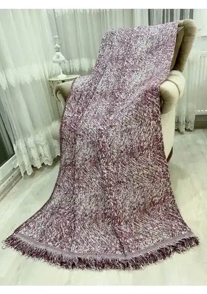 Özlü Home Lüks Pamuklu Koltuk ve Çekyat Örtüsü Bordo 175x225 cm Şıklık ve Dayanıklılık