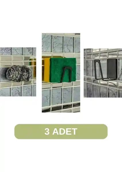 Paslanmaz Çelik Modern Çok Amaçlı 3'lü Set Mutfak ve Banyo Düzeni İçin