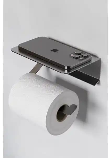 Paslanmaz Çelik Tuvalet Kağıdı Askısı Modern ve Kolay Montajlı Banyo Aksesuarı