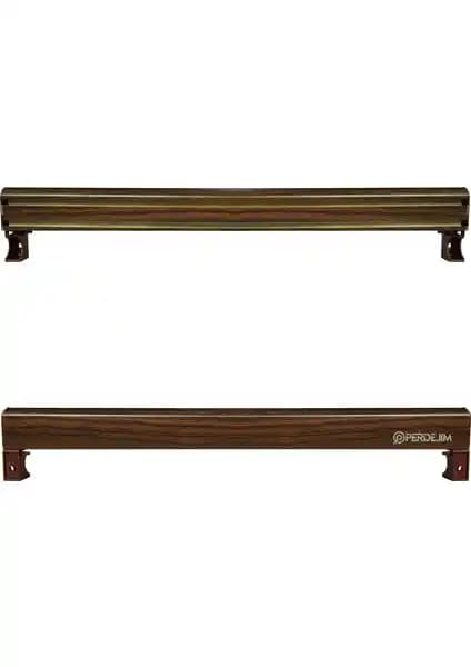 Perdejim Ceviz Dekoratif Perde Kornişi: Estetik ve Dayanıklı Modern Perde Aksesuarı