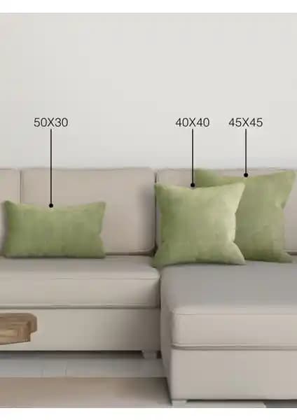 Perle Home Ada Çayı Rengi Kırlent Kılıfı Ev Dekorasyonu İçin Şık ve Dayanıklı Tasarım