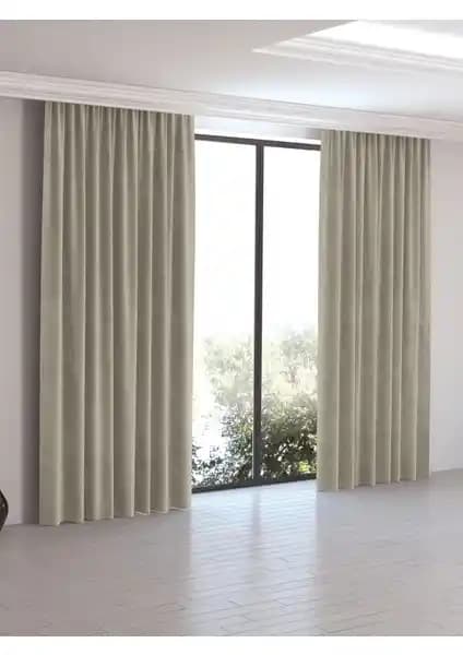 Perle Home Daily Series Keten Rengi Fon Perde İdeal Şıklık ve Fonksiyonellik Sunar