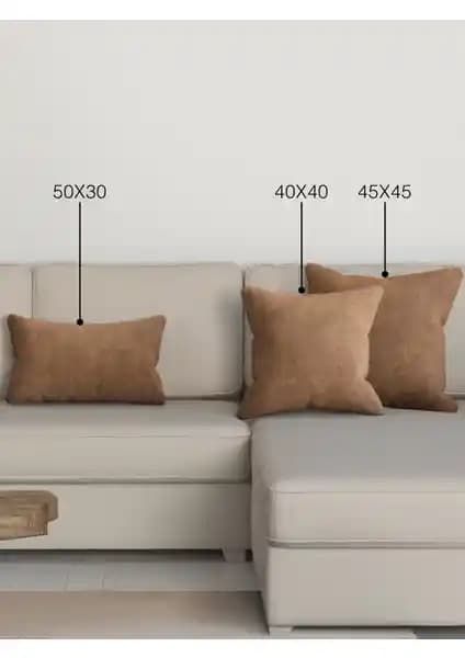 Perle HOME Daily Serisi Kahverengi Yastık Kılıfı Estetik ve Dayanıklı Tasarım