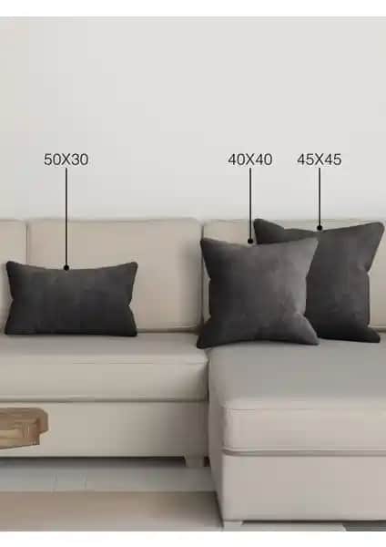 Perle Home Günlük Serisi Gri Kırlent Kılıfı: Şıklık ve Fonksiyonellik Bir Arada