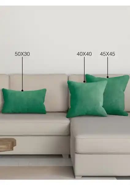 Perle Home Günlük Serisi Zümrüt Yeşili Yastık Kılıfı Ev Dekorasyonunda Şıklık ve Dayanıklılık