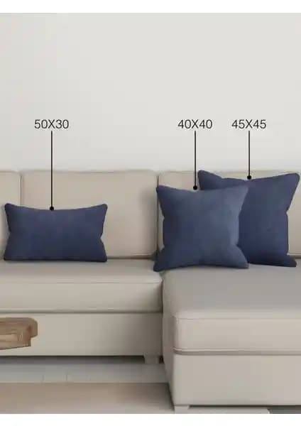 Perle Home Uzay Mavisi Kırlent Kılıfı Günlük Dekorasyon ve Dayanıklılık Özellikleri