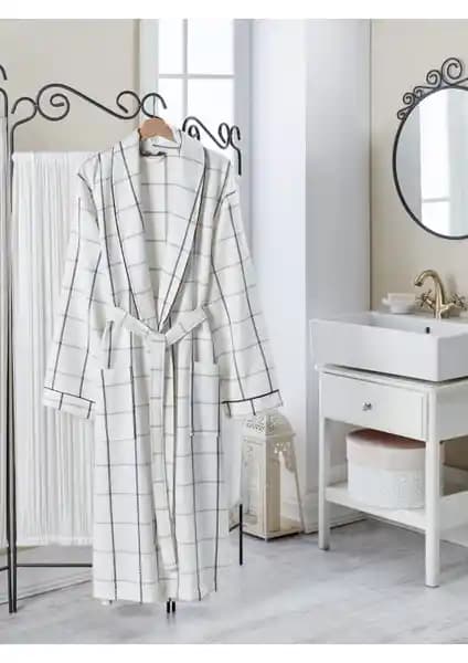 Philippus Yazlık Pike Ekose Erkek Şalyaka Bornoz: Konfor ve Şıklık Sunan Modern Tasarım