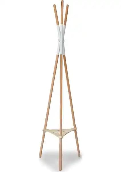 Prado Ayaklı Ahşap Askılık: Modern ve Fonksiyonel Portmanto Tasarımı