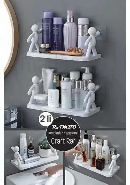 Pratik ve Şık Kendinden Yapışkanlı Raf Seti ile Yaşam Alanlarınızı Düzenleyin
