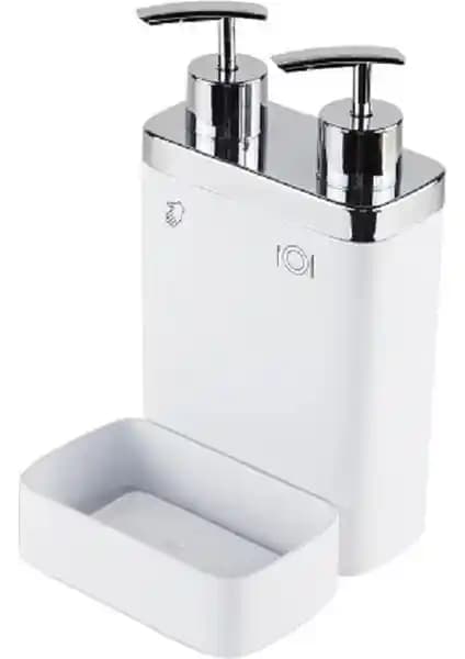 Primanova Viva Mutfak Sıvı Sabunluk Beyaz Şık ve İşlevsel Modern Mutfak Gereçleri