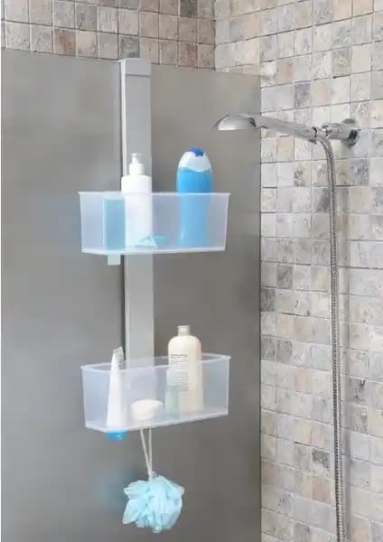 Primanova XL Duş Rafı Paslanmaz Alüminyum Güçlü ve Şık Tasarımıyla Modern Duş Alanları İçin