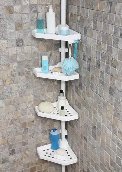 Primanova Yaylı Köşe Banyo Rafı: Modern ve Fonksiyonel Çözüm İle Alan Tasarrufu