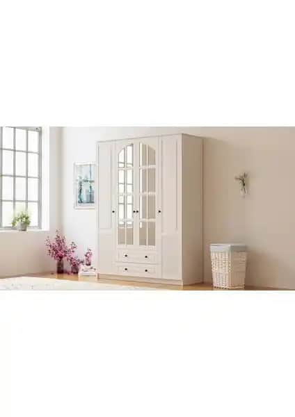 Rabi Mobilya İzel Country 4 Kapak 2 Çekmeceli Gardırop Detaylı İnceleme ve Değerlendirme