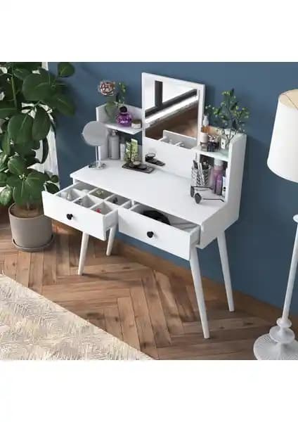 Rani BJ102 Makyaj Masası Modern Tasarım ve Fonksiyonellik Sunan Şık Mobilya