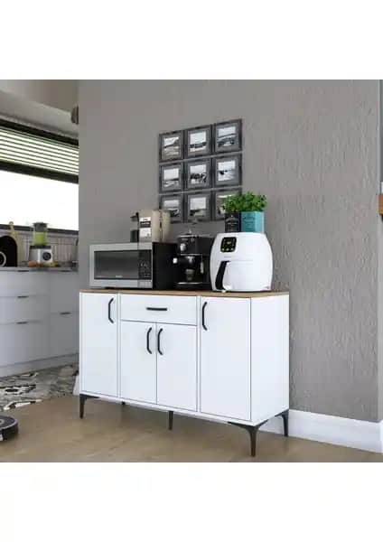 Rani JE136 Kahve Köşesi Çok Amaçlı Dolap Modern ve Dayanıklı Mutfak Çözümü