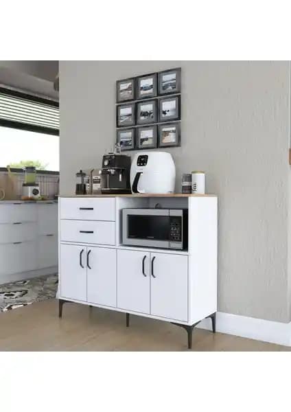 Rani Je166 Çok Amaçlı Mutfak Dolabı: Modern ve Şık Tasarım ile Pratik Depolama Çözümü