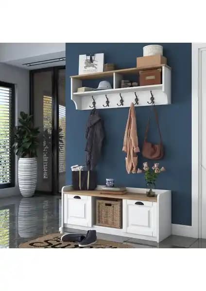 Rani P2 Modern Portmanto ve Ayakkabılık Şık Tasarım ve Fonksiyonellik Bir Arada