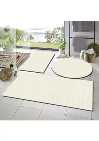 Raschel Carpet Balat Halı: Güvenli ve Estetik 3'lü Banyo Paspası Çeşitleri