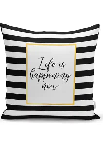 RealHomes Siyah Beyaz Gold Yazılı Modern Dekoratif Yastık Kırlent Kılıfı Özellikleri ve Kullanım İpuçları