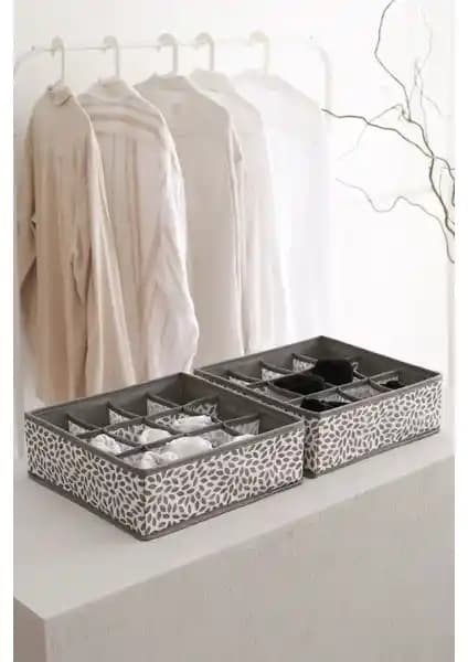 Rek Home 2'li Gri Çocuk Odası Dolap Çekmece İçi Düzenleyici Özellikleri ve Kullanım Avantajları