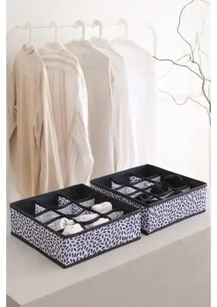 Rek Home 2li Lacivert Çocuk Odası Dolap Çekmece İçi Organizer ve Düzenleyici